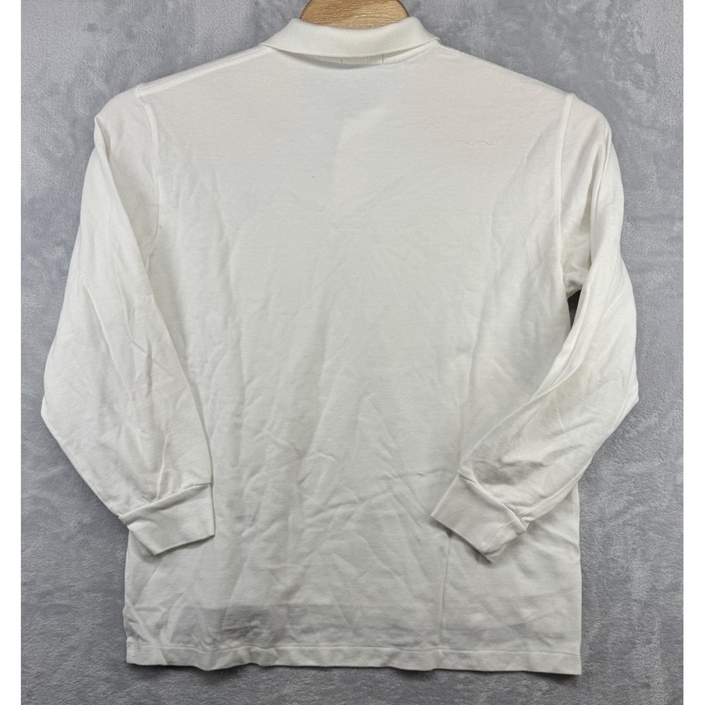 Polo Ralph Lauren Vintage Long Sleeve Shirt White Men's Size Large L - Picture 2 of 5